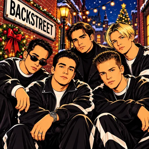 Backstreet Boys illustrated artwork