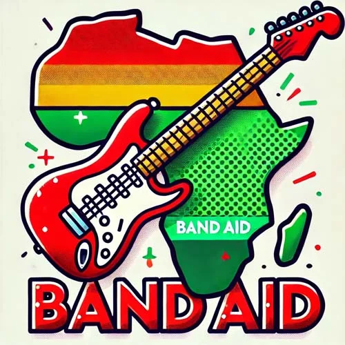 Band Aid illustrated artwork