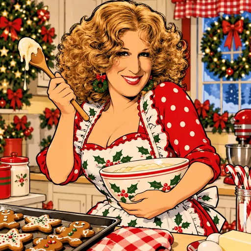 Bette Midler illustrated artwork