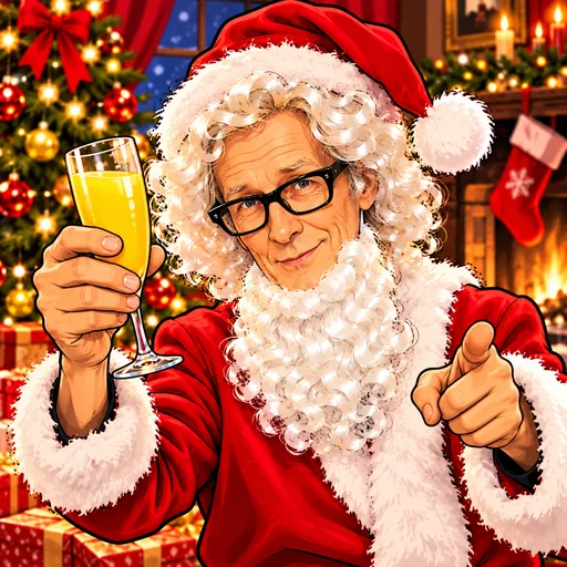 Bill Nighy illustrated artwork