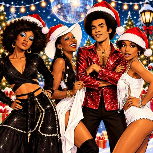 Boney M illustrated artwork
