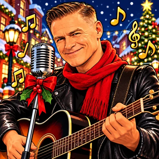 Bryan Adams illustrated artwork