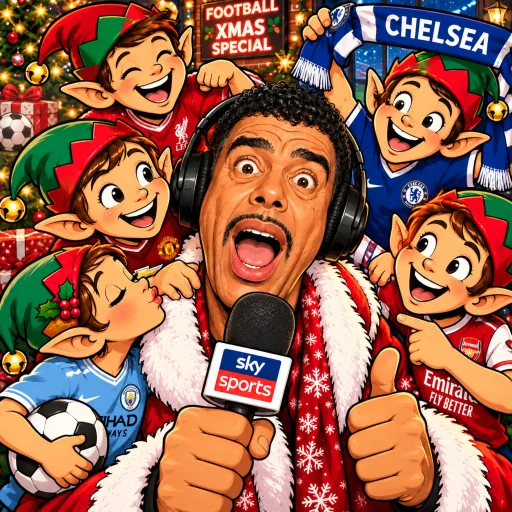 Chris Kamara illustrated artwork