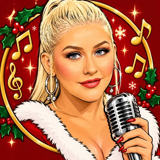 Christina Aguilera illustrated artwork
