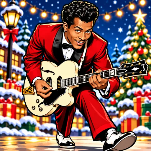 Chuck Berry illustrated artwork