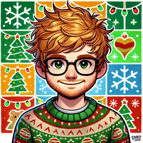 Ed Sheeran illustrated artwork