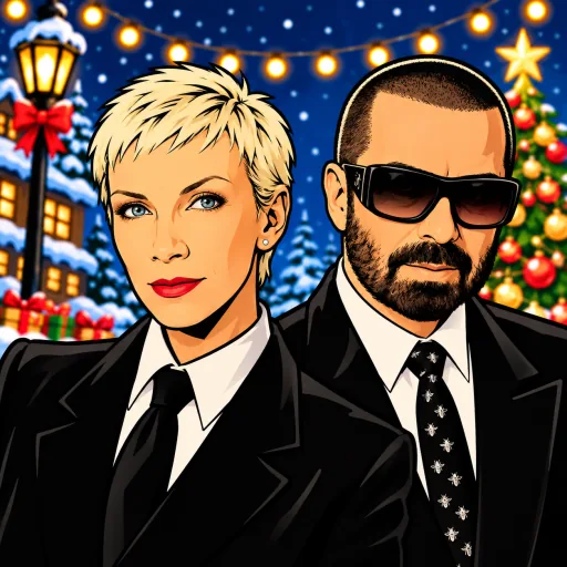 Eurythmics illustrated artwork