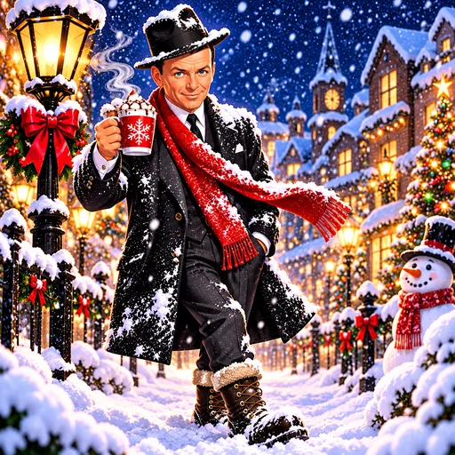 Illustrated artwork for Let It Snow! Let It Snow! Let It Snow! by Frank Sinatra