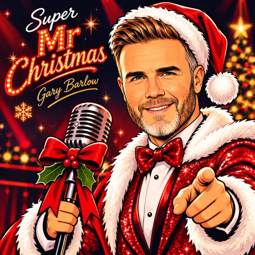 Gary Barlow illustrated artwork