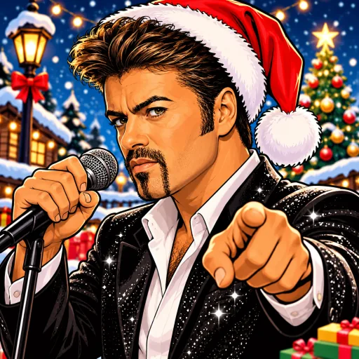 George Michael illustrated artwork
