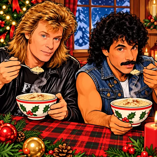 Hall & Oates illustrated artwork