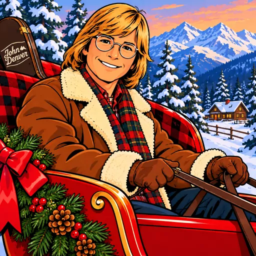 John Denver illustrated artwork