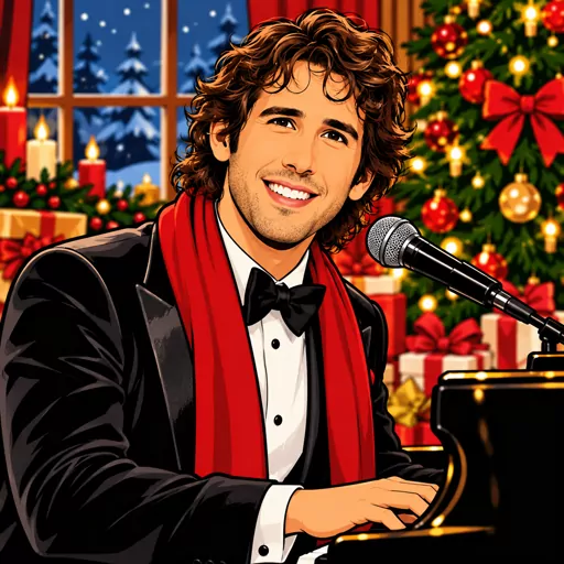 Josh Groban illustrated artwork