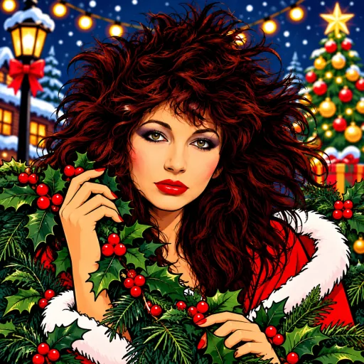 Kate Bush illustrated artwork