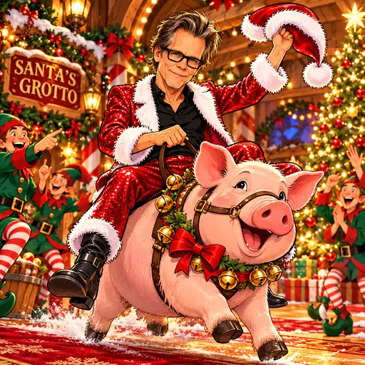 Kevin Bacon illustrated artwork