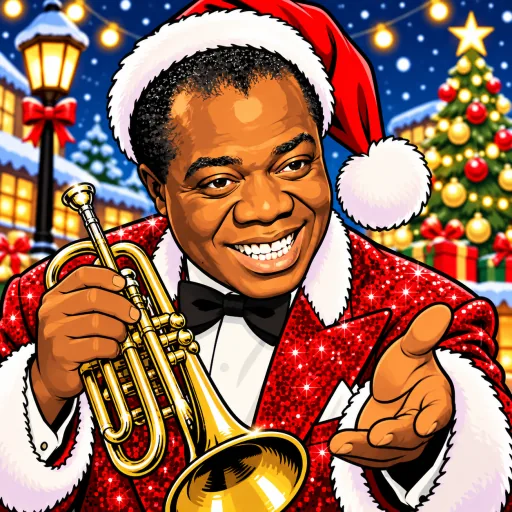 Louis Armstrong illustrated artwork