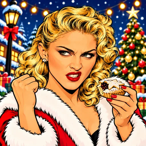Madonna illustrated artwork