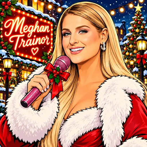 Meghan Trainor illustrated artwork