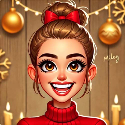 Miley Cyrus illustrated artwork