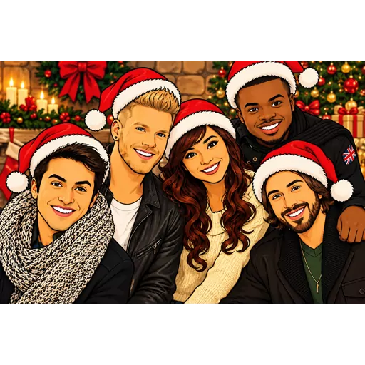 Pentatonix illustrated artwork