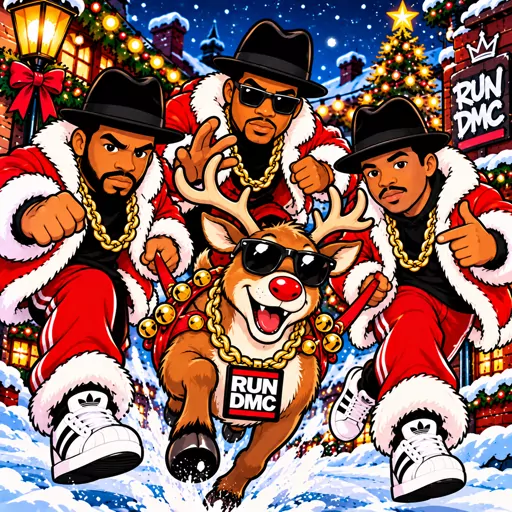 Run-DMC illustrated artwork