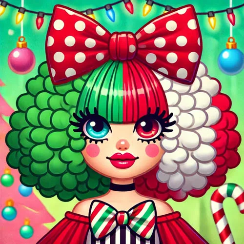 Sia illustrated artwork