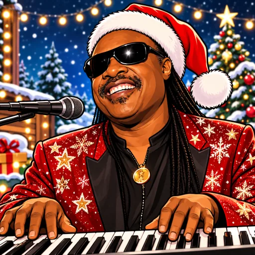 Stevie Wonder illustrated artwork