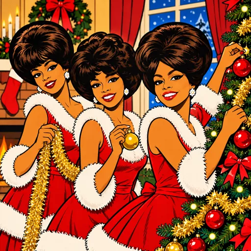 The Supremes illustrated artwork