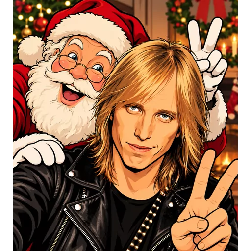 Tom Petty & Heartbreakers illustrated artwork