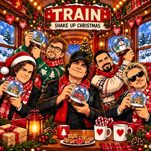 Train illustrated artwork