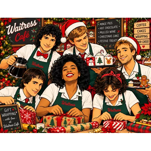 Waitresses illustrated artwork