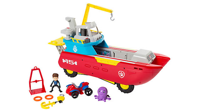 Paw Patrol Sea Patroller Vehicle (age 3+): £62.99 with free delivery available at John Lewis