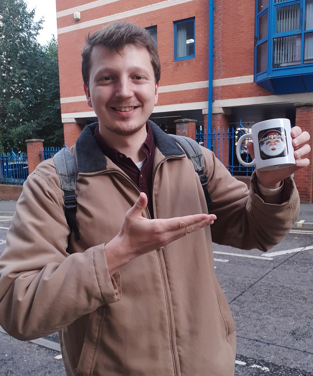 Adam English Radio Presenter - Santa Radio Celebrity Mugshots