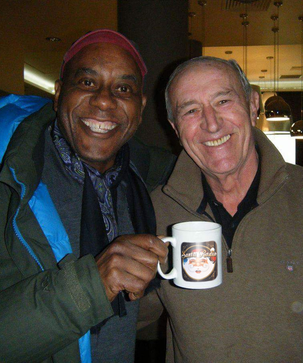 Ainsley Harriott & Len Goodman Chef and Professional Dancer - Santa Radio Celebrity Mugshots