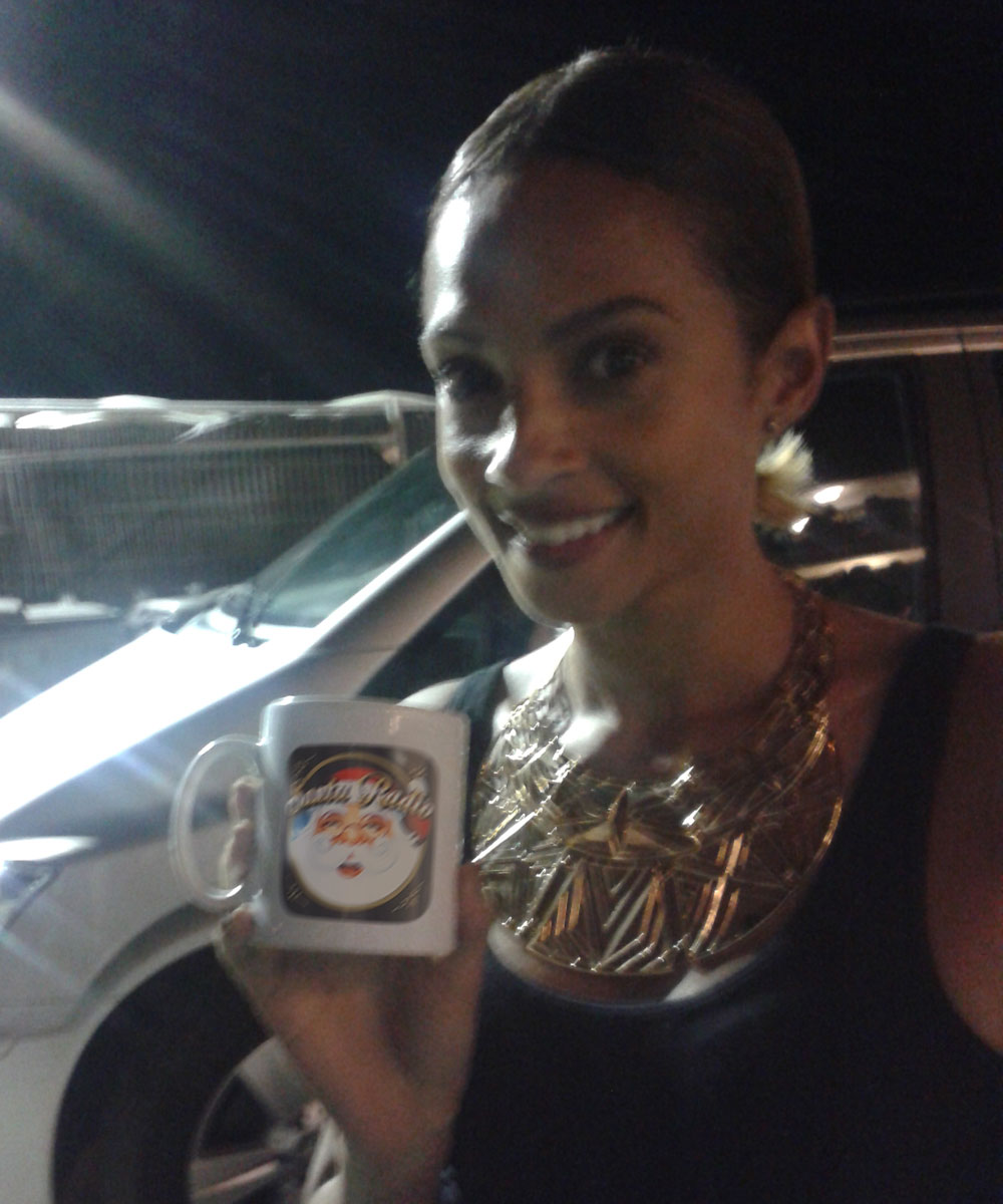 Alesha Dixon Singer & Television Presenter - Santa Radio Celebrity Mugshots