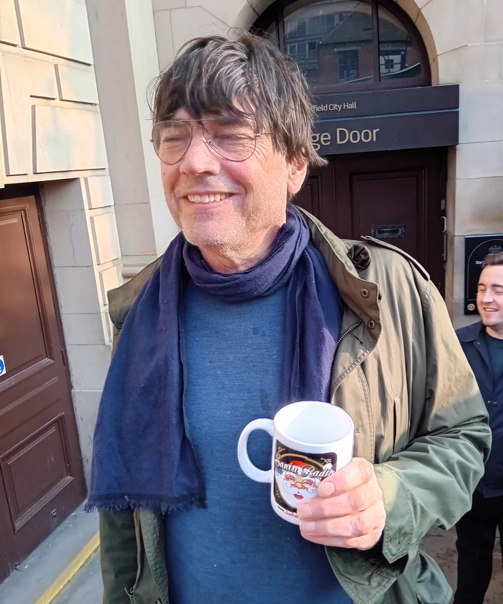 Alex James - Musician & Blur Bassist - Santa Radio Mugshot