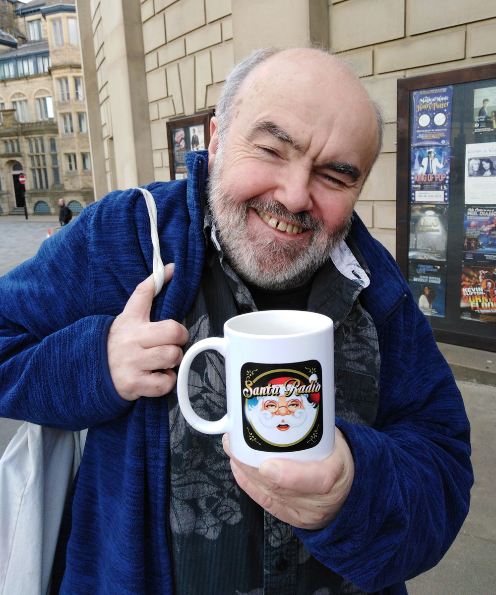 Andy Hamilton Comedian - Santa Radio Celebrity Mugshots