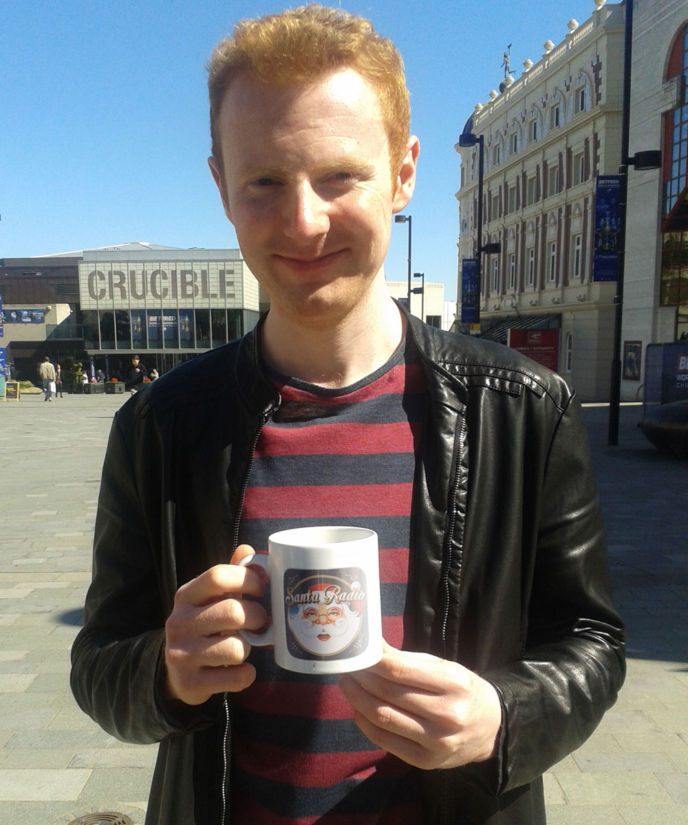 Anthony McGill Snooker player - Santa Radio Celebrity Mugshots