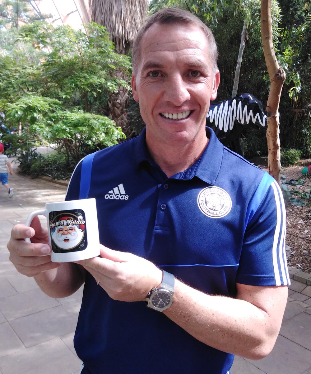 Brendan Rodgers - Leicester City Football Manager - Santa Radio Mugshot