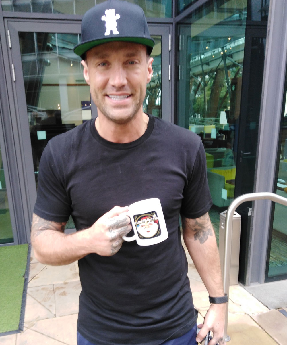 Calum Best - TV Personality - Santa Radio Mugshot