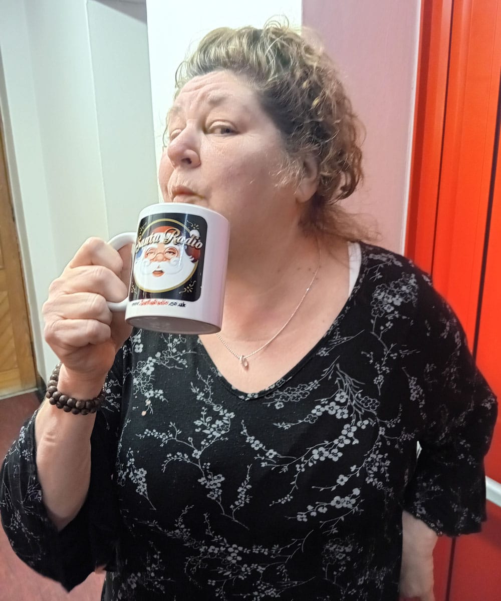 Cheryl Fergison - British actress - Santa Radio Mugshot