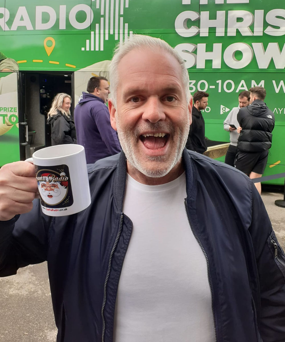 Chris Moyles Radio Presenter - Santa Radio Celebrity Mugshots