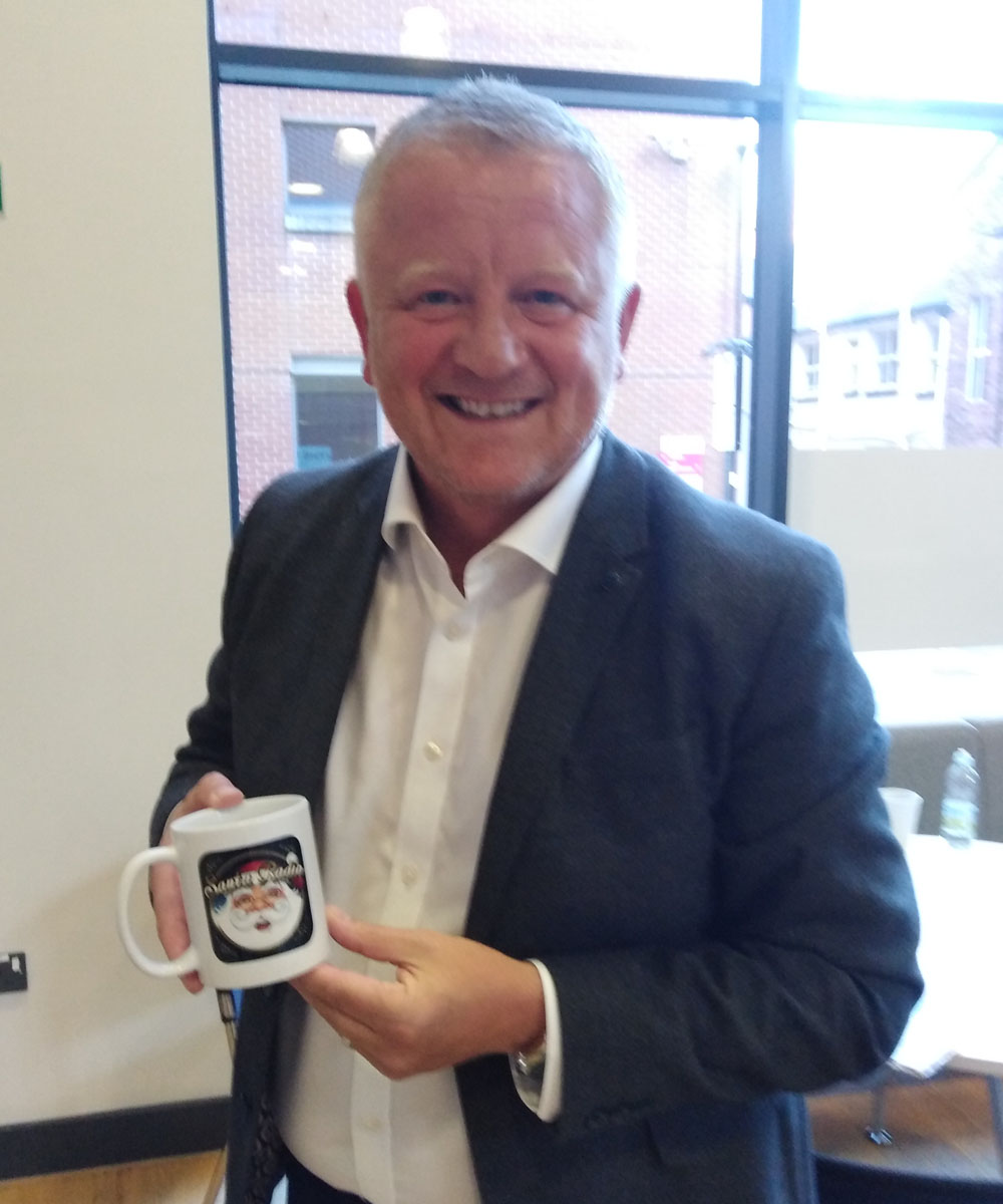 Chris Wilder - Sheffield United Football Manager - Santa Radio Mugshot