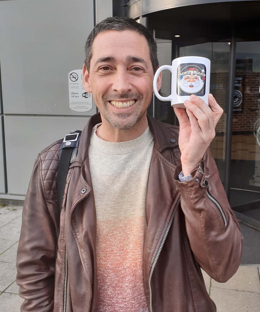 Colin Murray Radio Presenter - Santa Radio Celebrity Mugshots