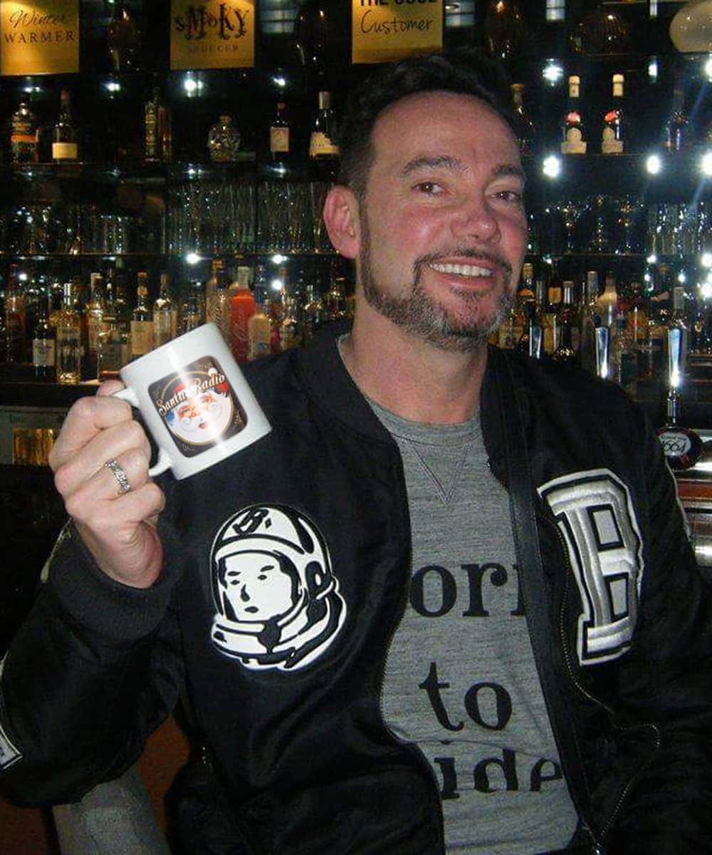 Craig Revel Horwood with Santa Radio mug