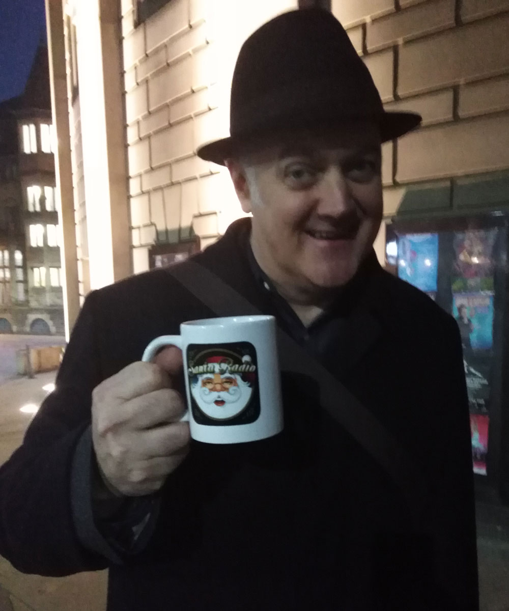 Dara O Briain Comedian - Santa Radio Celebrity Mugshots