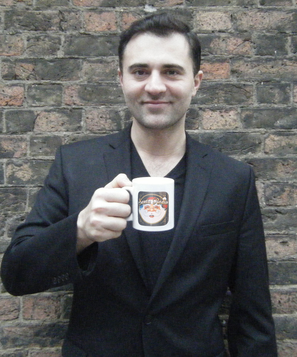 Darius Campbell - Scottish singer - Santa Radio Mugshot