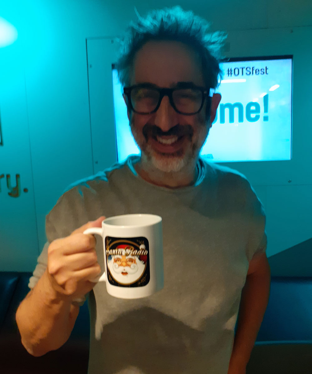 David Baddiel - Comedian - Santa Radio Mugshot