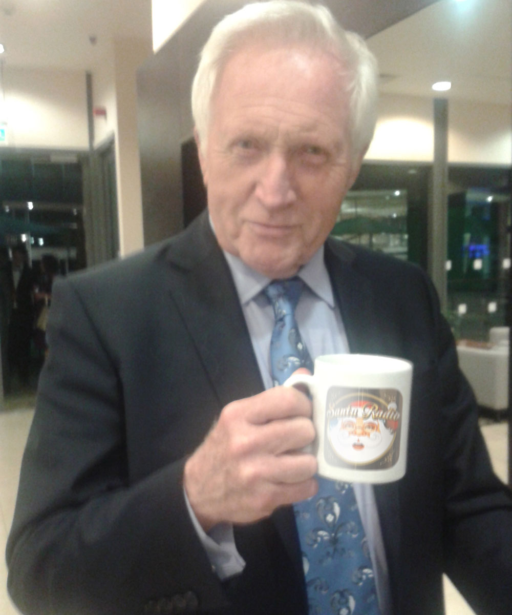 David Dimbleby - British journalist - Santa Radio Mugshot