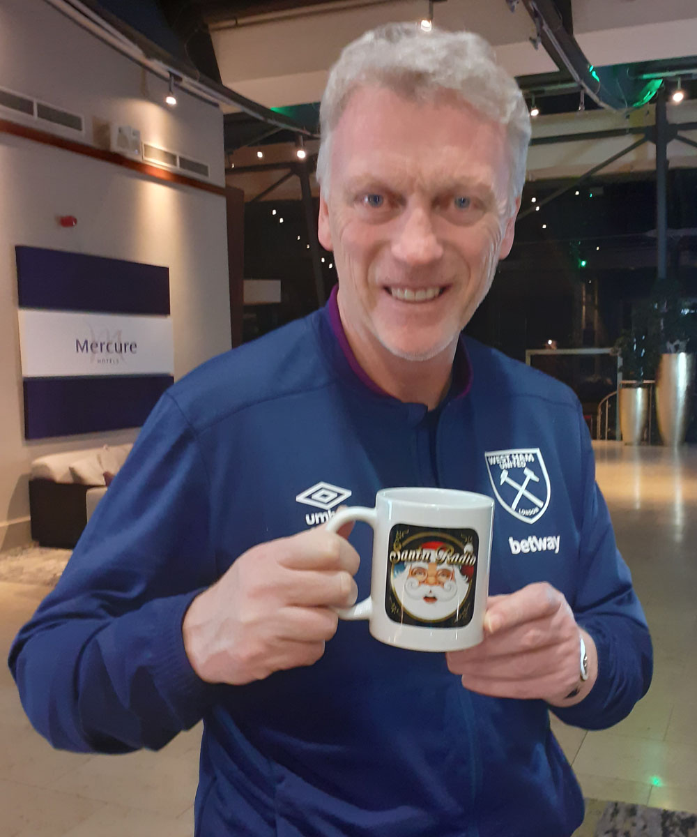 David Moyes West Ham Football Manager - Santa Radio Celebrity Mugshots